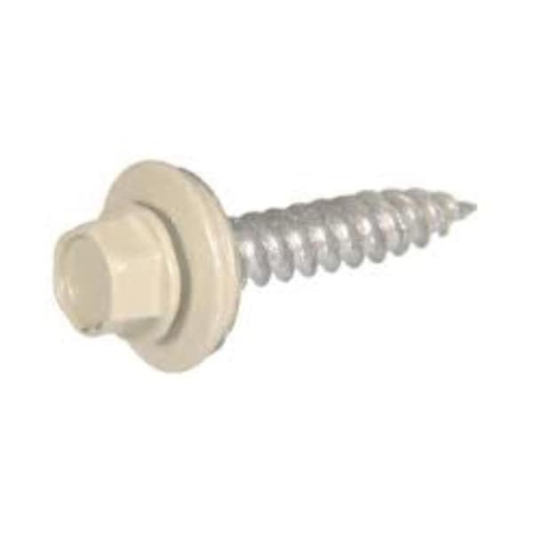 Tinkertools 1 lbs No. 9 Sizes x 1 in. Pro-Twist Hex Round Washer Head Sheet Metal Screws, Beige TI3304727 - main